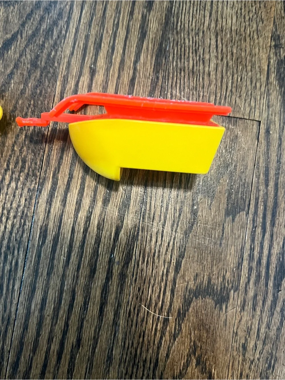 Fisher-Price vintage Mini Snow Mobile Toy - Yellow/Blue/Red